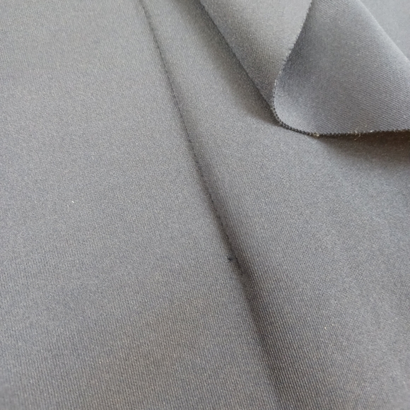 Xscape Cocktail Midi Dress Size 4 Ruffle Scuba Off the Shoulder In Midnight - Picture 8 of 16